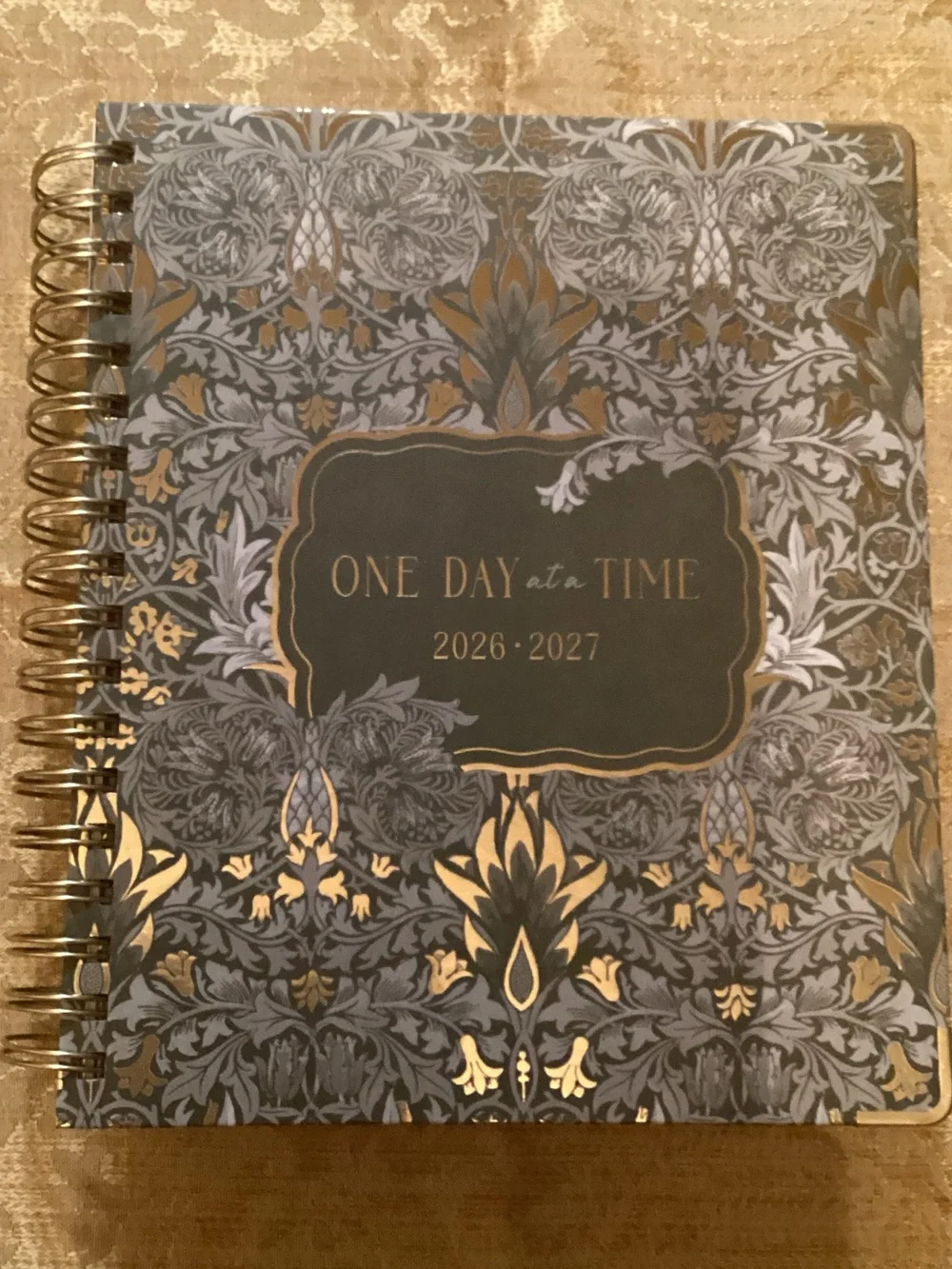 2026-2027 Spiral Planner - Sage with Gold Accents